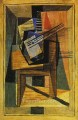 テーブルの上のギター 1919 年キュビズム パブロ・ピカソ